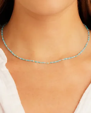 Gorjana Poppy Gem Necklace - Blue Agate