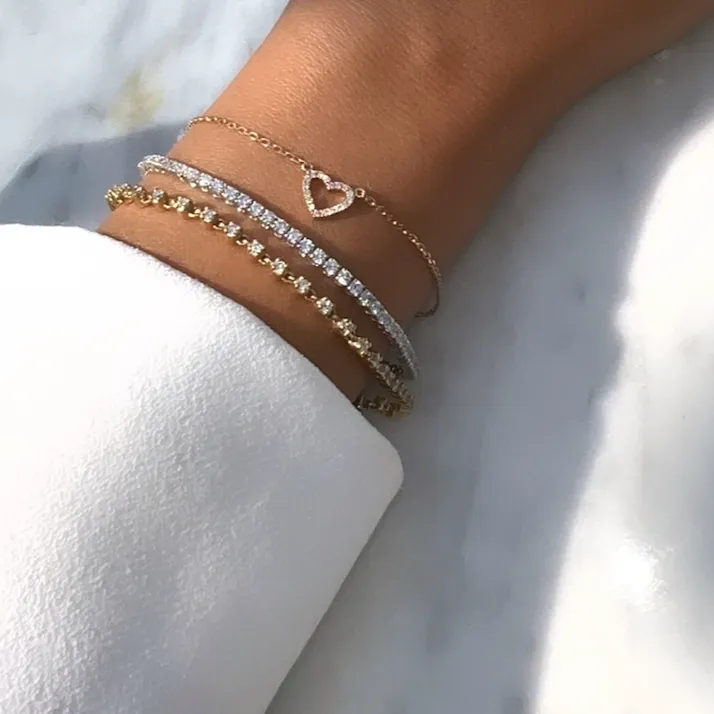 Heart Diamond Bracelet