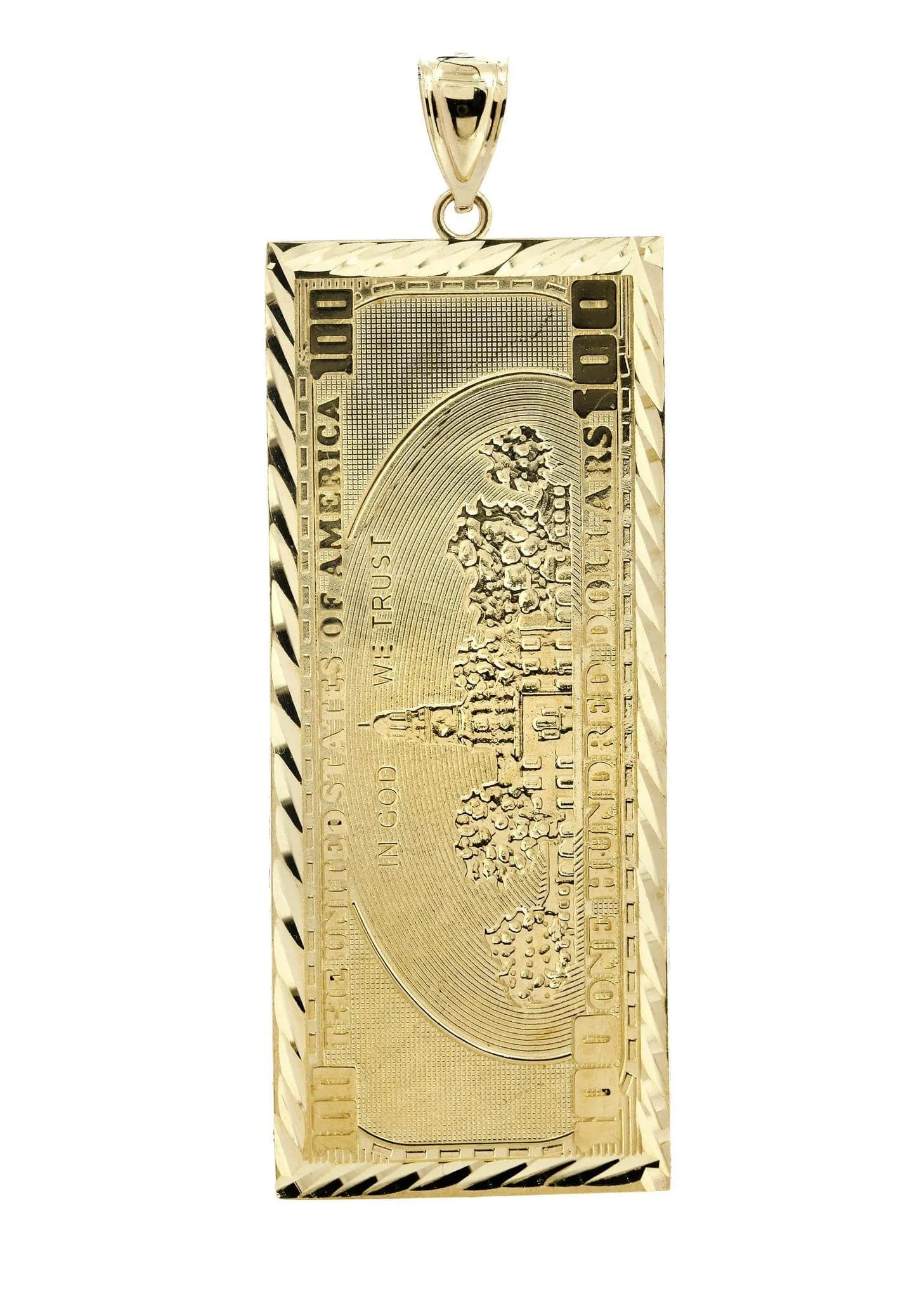 Hundred Bill 10K Gold Pendant | 16.2 Grams