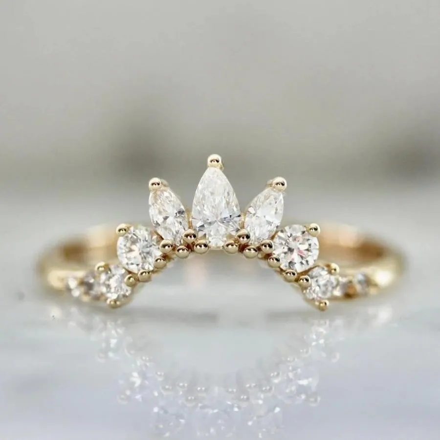 Jazz Hands Curved Diamond Tiara Band