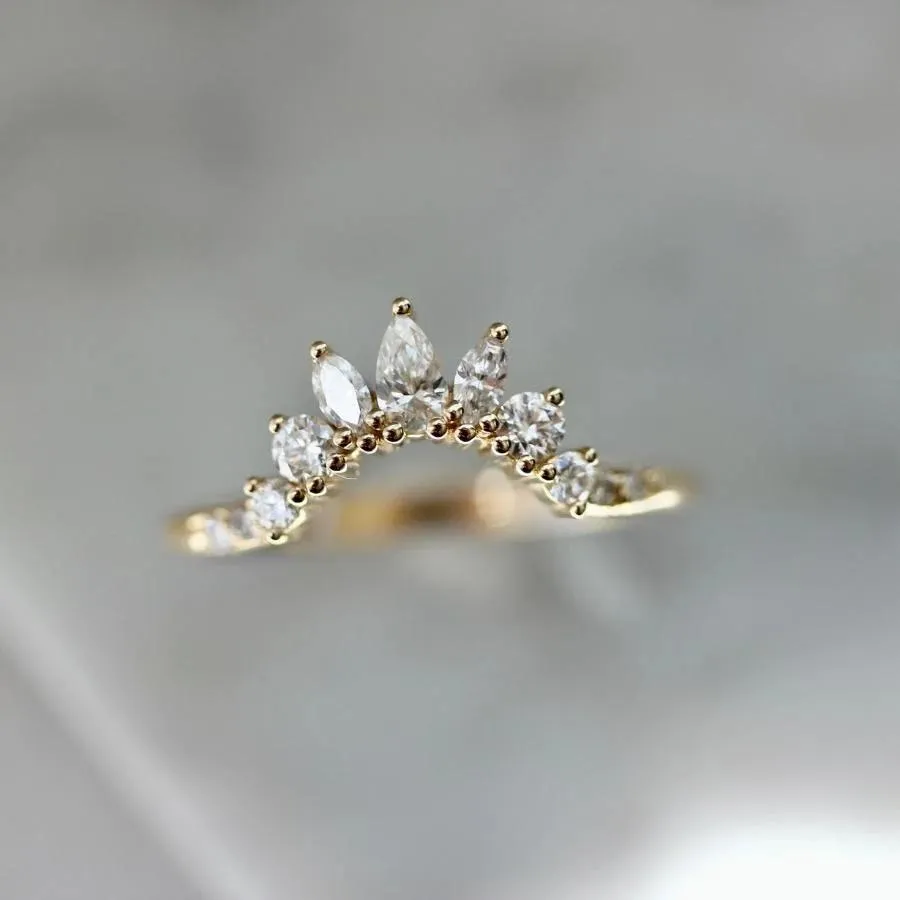 Jazz Hands Curved Diamond Tiara Band