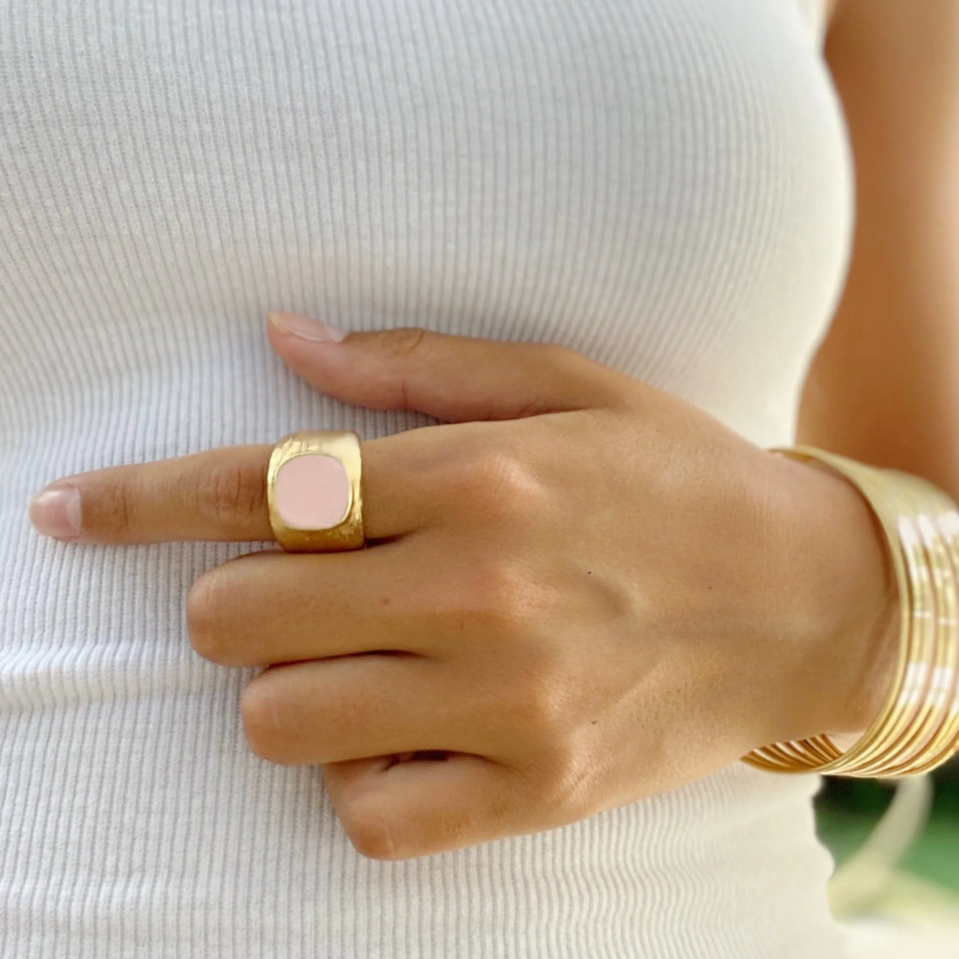 KAMI ENAMEL STATEMENT RING