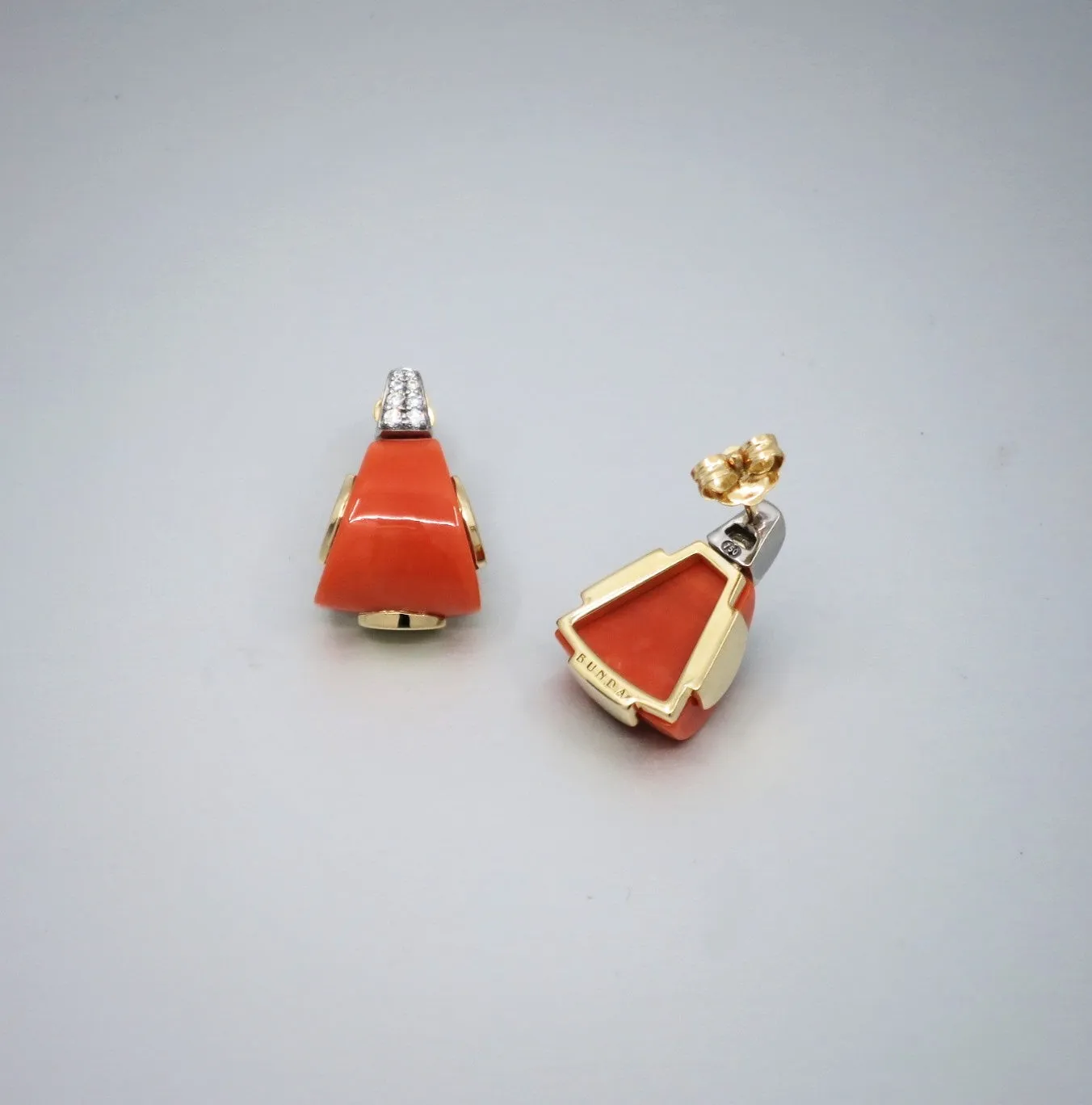 'Krest' Coral Earrings