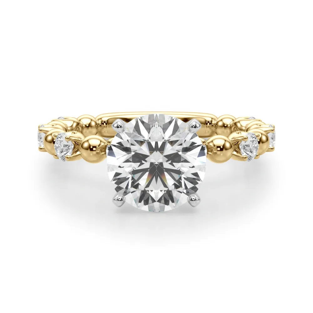 Ladies Sidestone Engagement Ring 51309