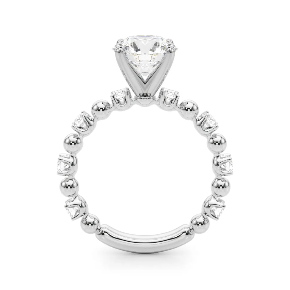 Ladies Sidestone Engagement Ring 51309