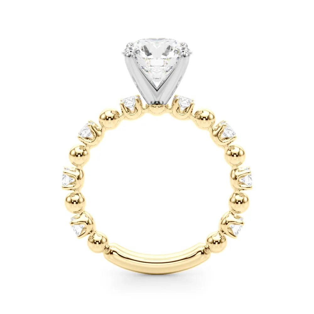 Ladies Sidestone Engagement Ring 51309