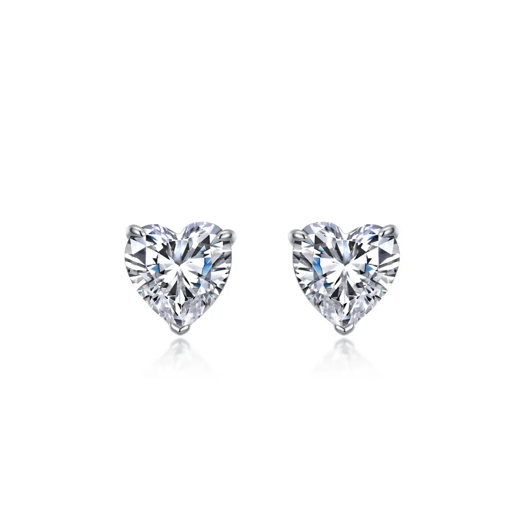 Lafonn Heart Solitaire Stud Earrings