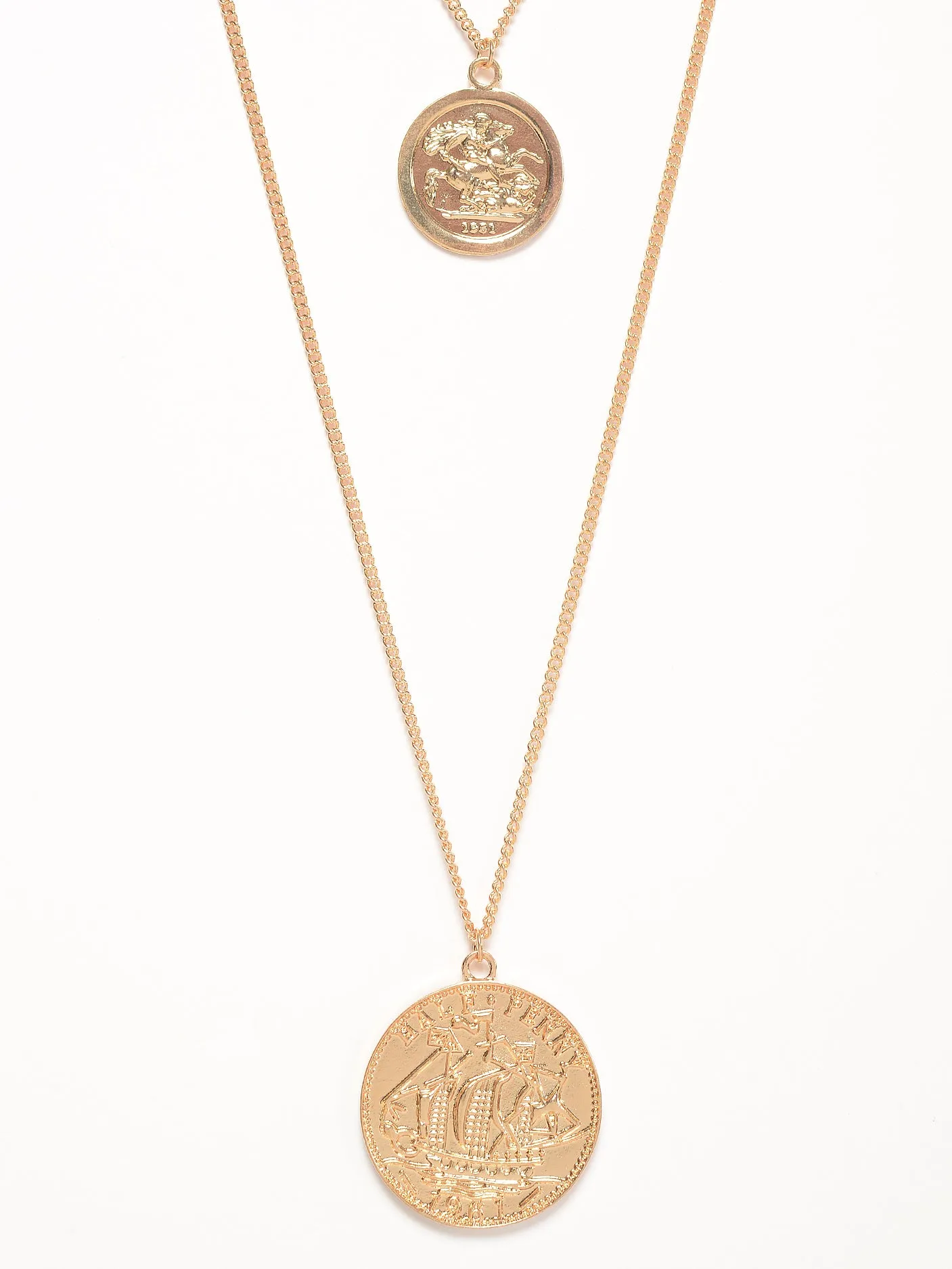 Layered Coin Necklace