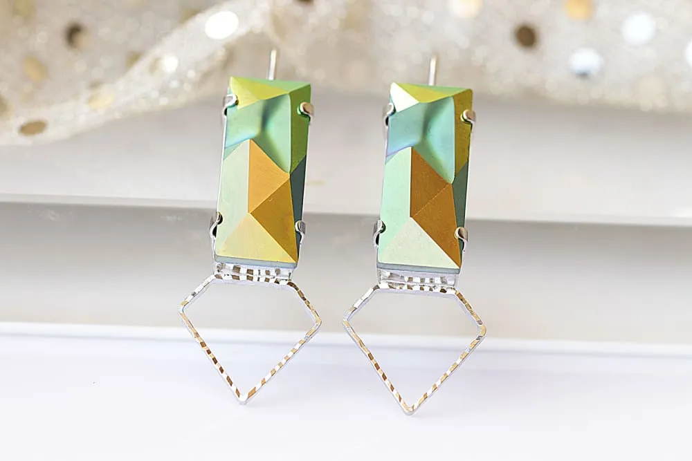 LIME GREEN EARRINGS