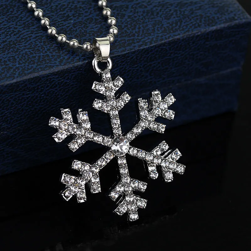 Magic Snowflake Necklace Christmas Gift Present Necklace