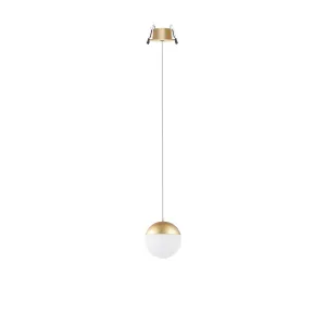 Mantra M8437 Kilda 1 Light LED Recessed Pendant Gold