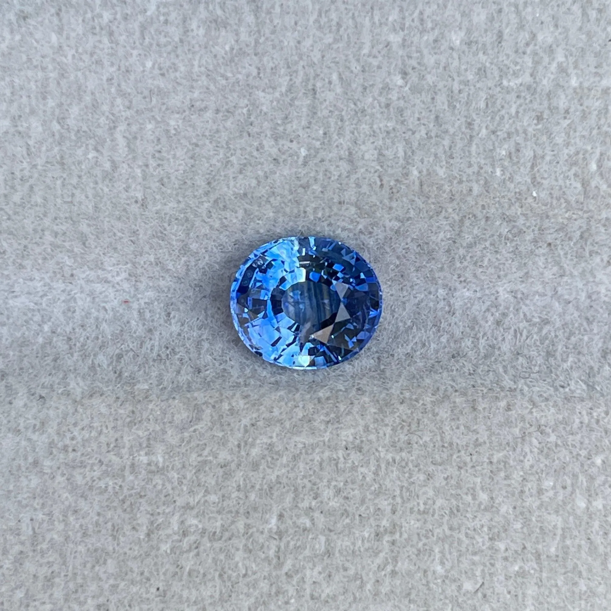 Natural Blue sapphire Oval cut, Santorini Blue sapphire 1.27 crt. Unmounted, Faceted Loose Gemstones for Jewelry Makings