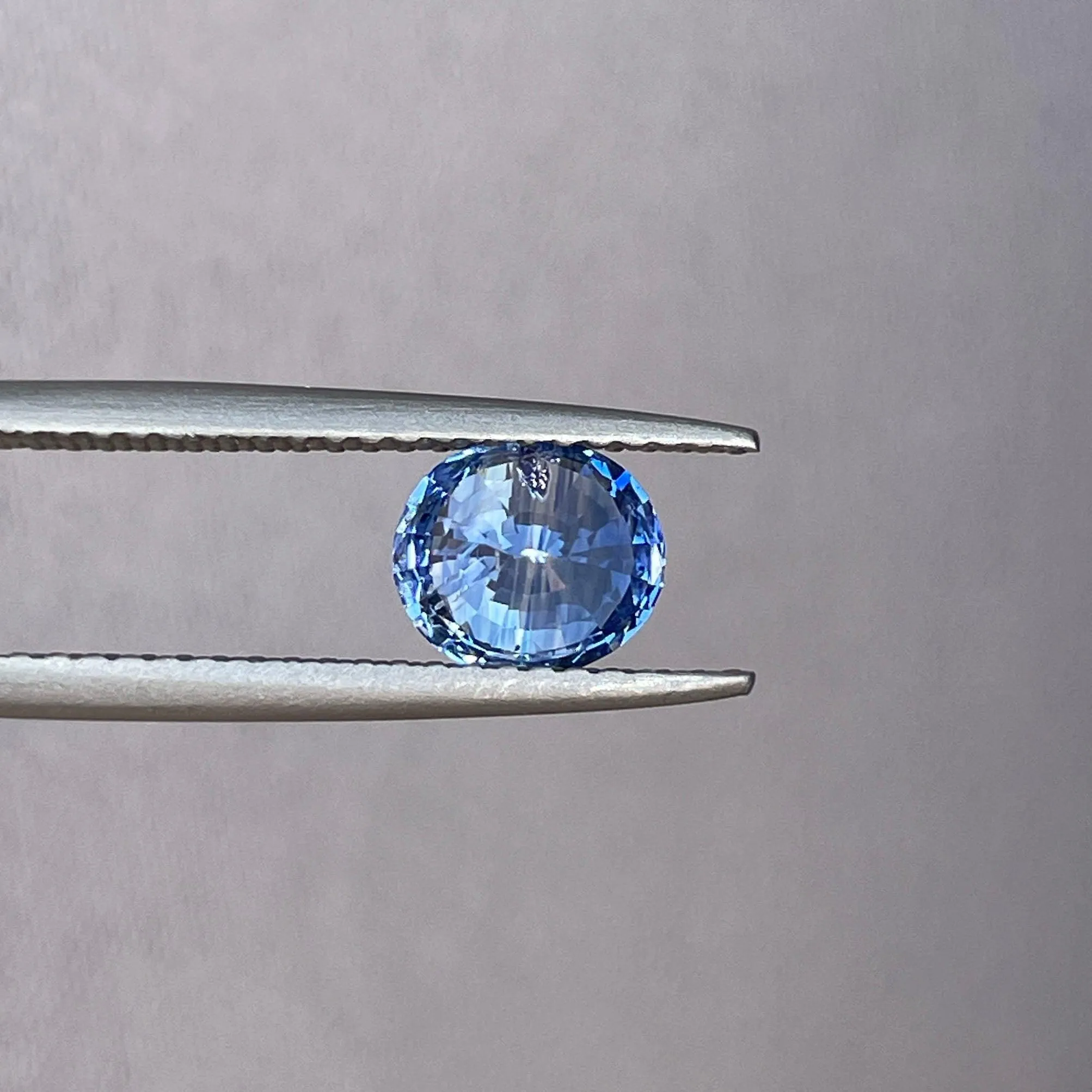 Natural Blue sapphire Oval cut, Santorini Blue sapphire 1.27 crt. Unmounted, Faceted Loose Gemstones for Jewelry Makings