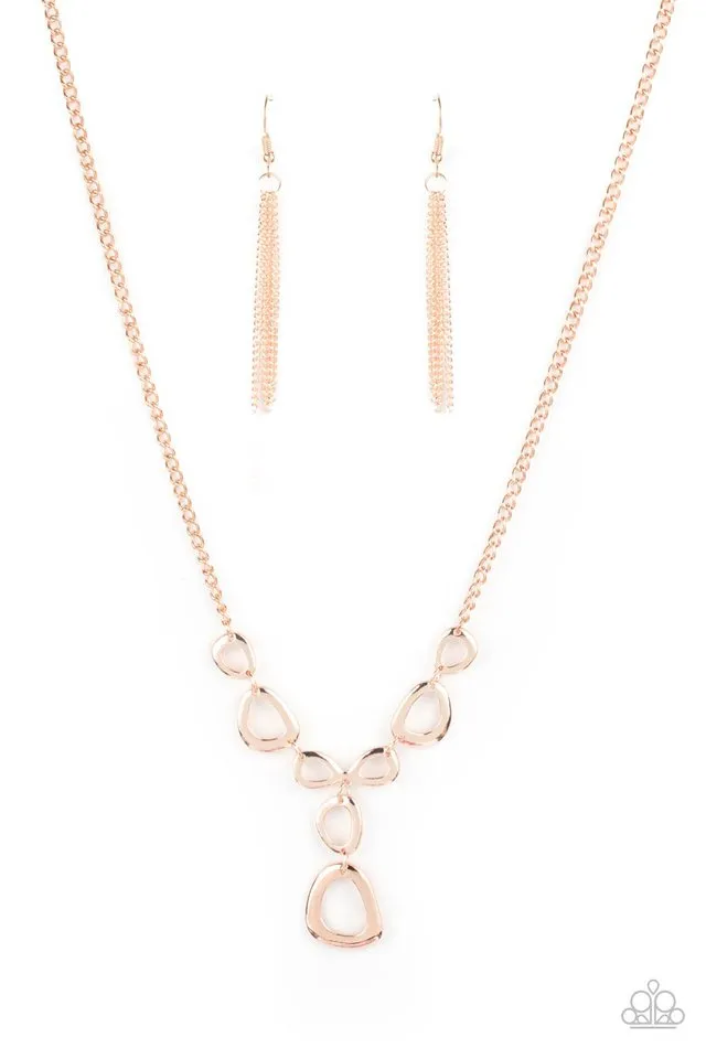 Paparazzi Necklace ~ So Mod - Rose Gold