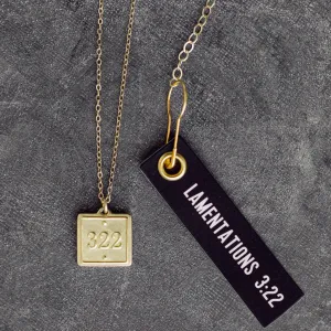 Petite Lamentations 3:22 Pendant Necklace