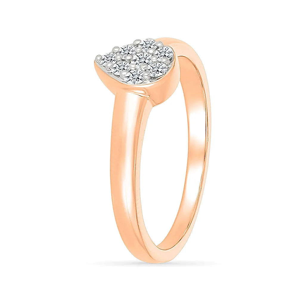 Prolate Gold & Diamond Ring