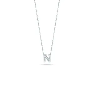 Roberto Coin Tiny Treasures Diamond Love Letter “N” Necklace