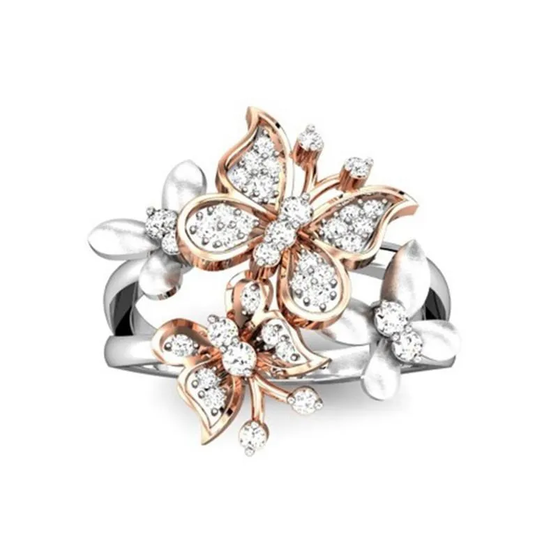 Rose Gold Butterfly  Rings