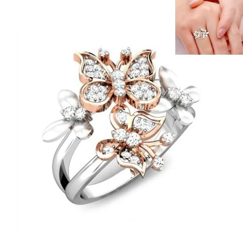 Rose Gold Butterfly  Rings