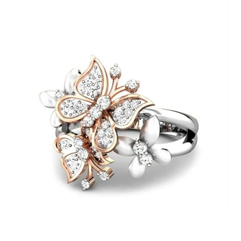 Rose Gold Butterfly  Rings