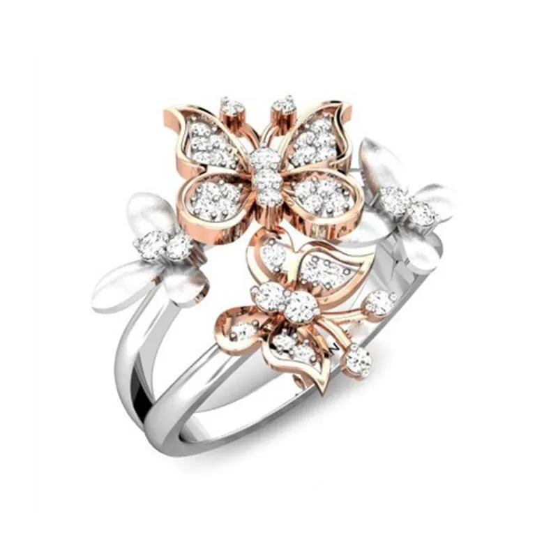 Rose Gold Butterfly  Rings