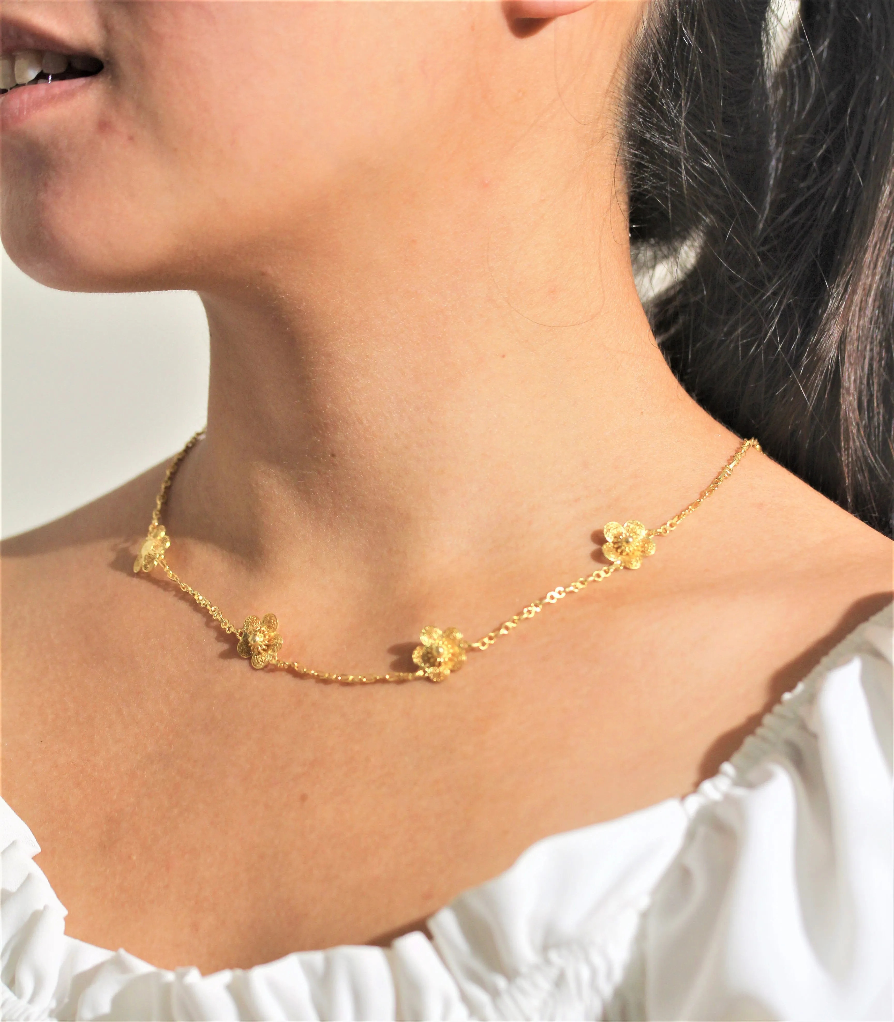 Sampaguita Charm Necklace