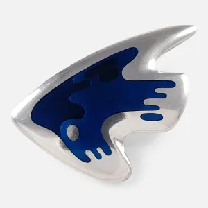 Silver and Enamel Brooch #307, Georg Jensen