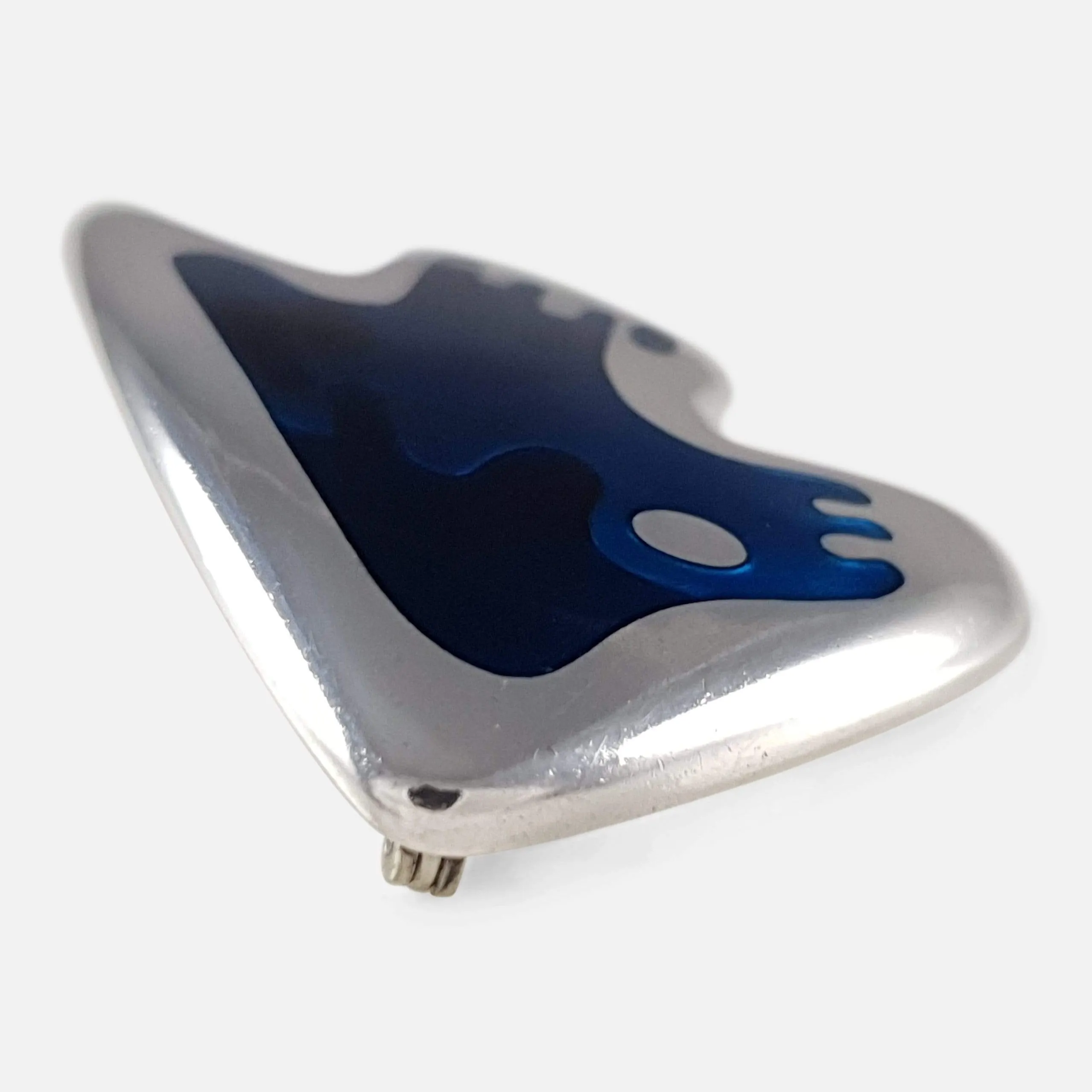 Silver and Enamel Brooch #307, Georg Jensen