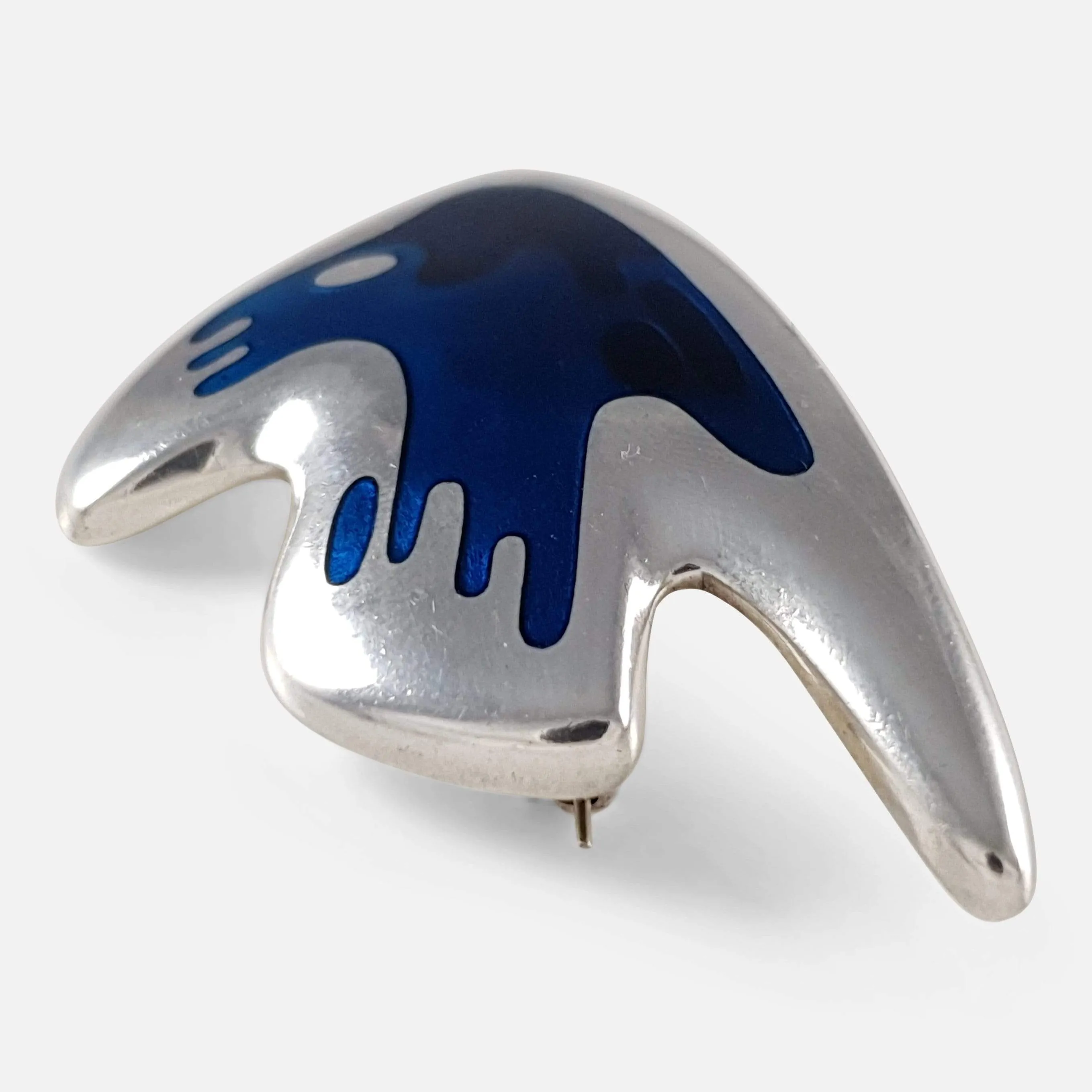 Silver and Enamel Brooch #307, Georg Jensen