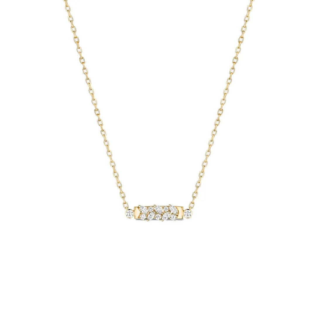 'Soiree' Mood Pendant Necklace with Marquise Diamonds