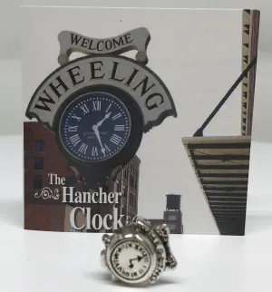 Sterling Silver Handmade "The Hancher Clock" Wheeling Bead