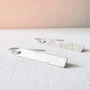 Sterling Silver Oblong Earrings