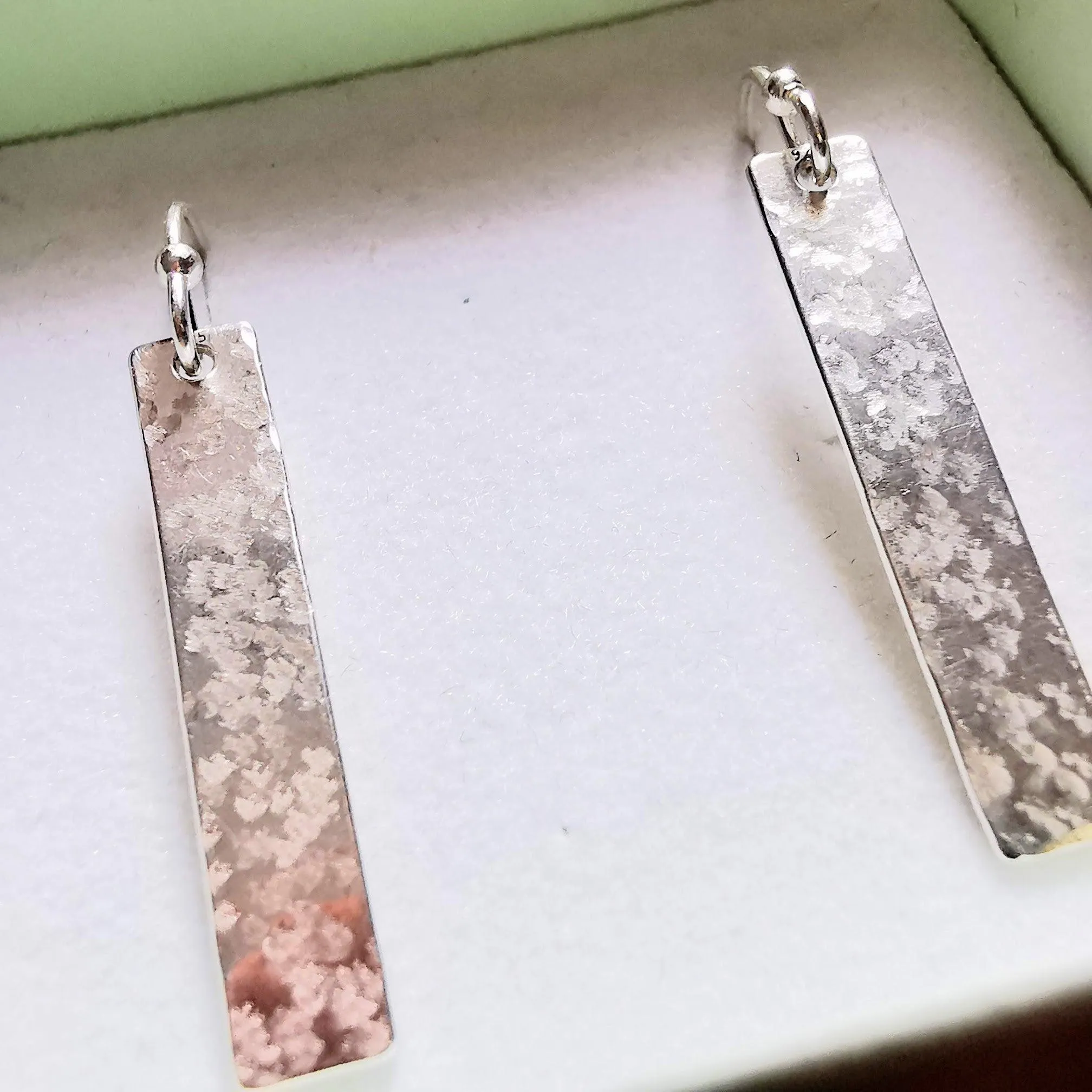 Sterling Silver Oblong Earrings