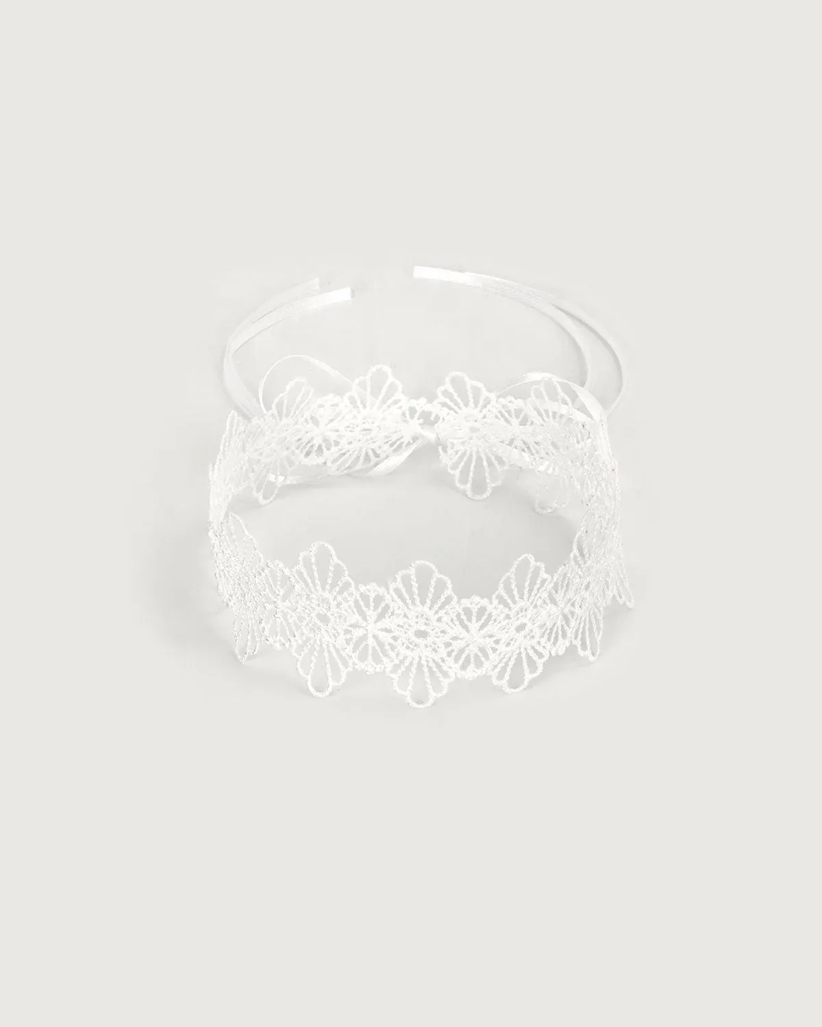 The White Lace Tie Choker