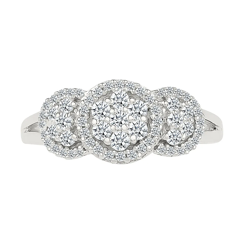 Triplet Diamond Ring