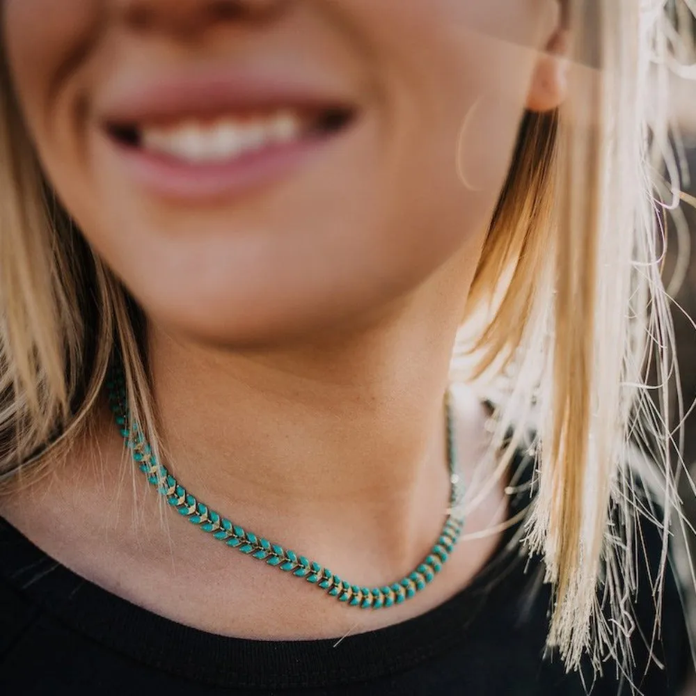 Turquoise Fishtail Necklace