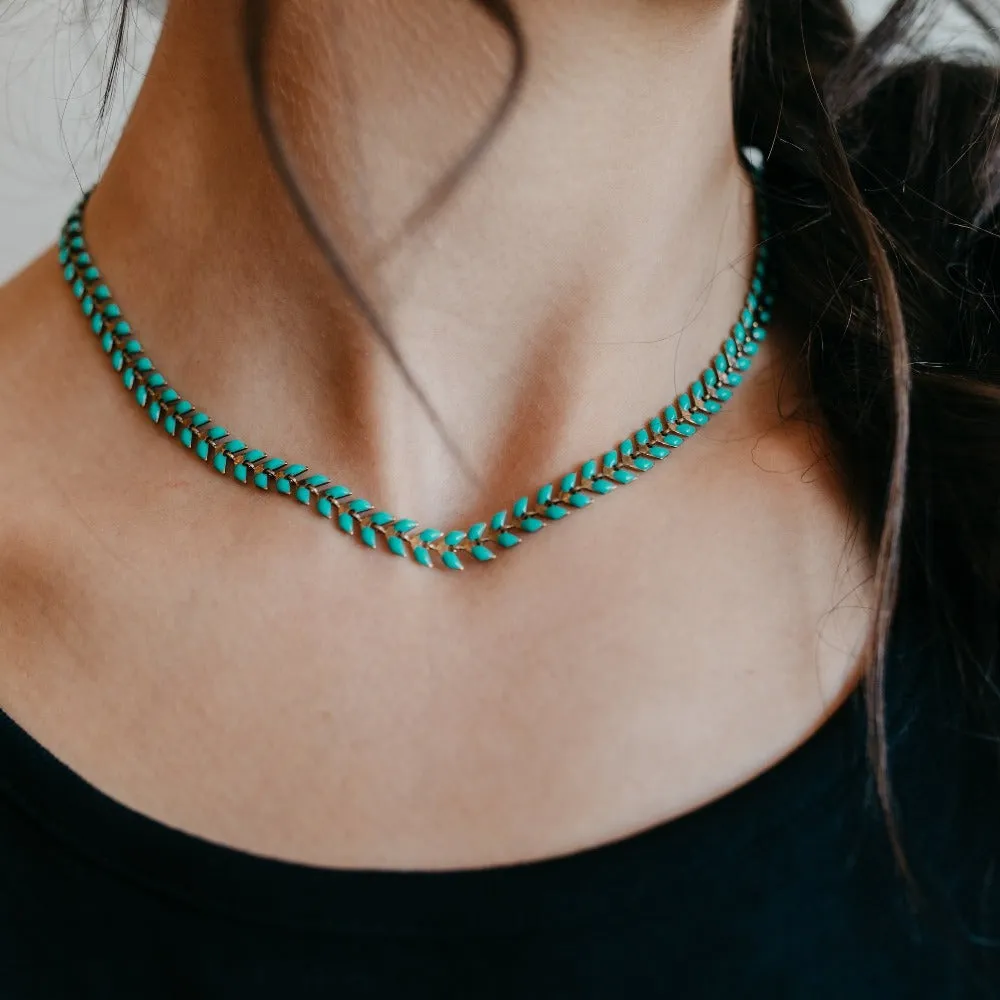 Turquoise Fishtail Necklace