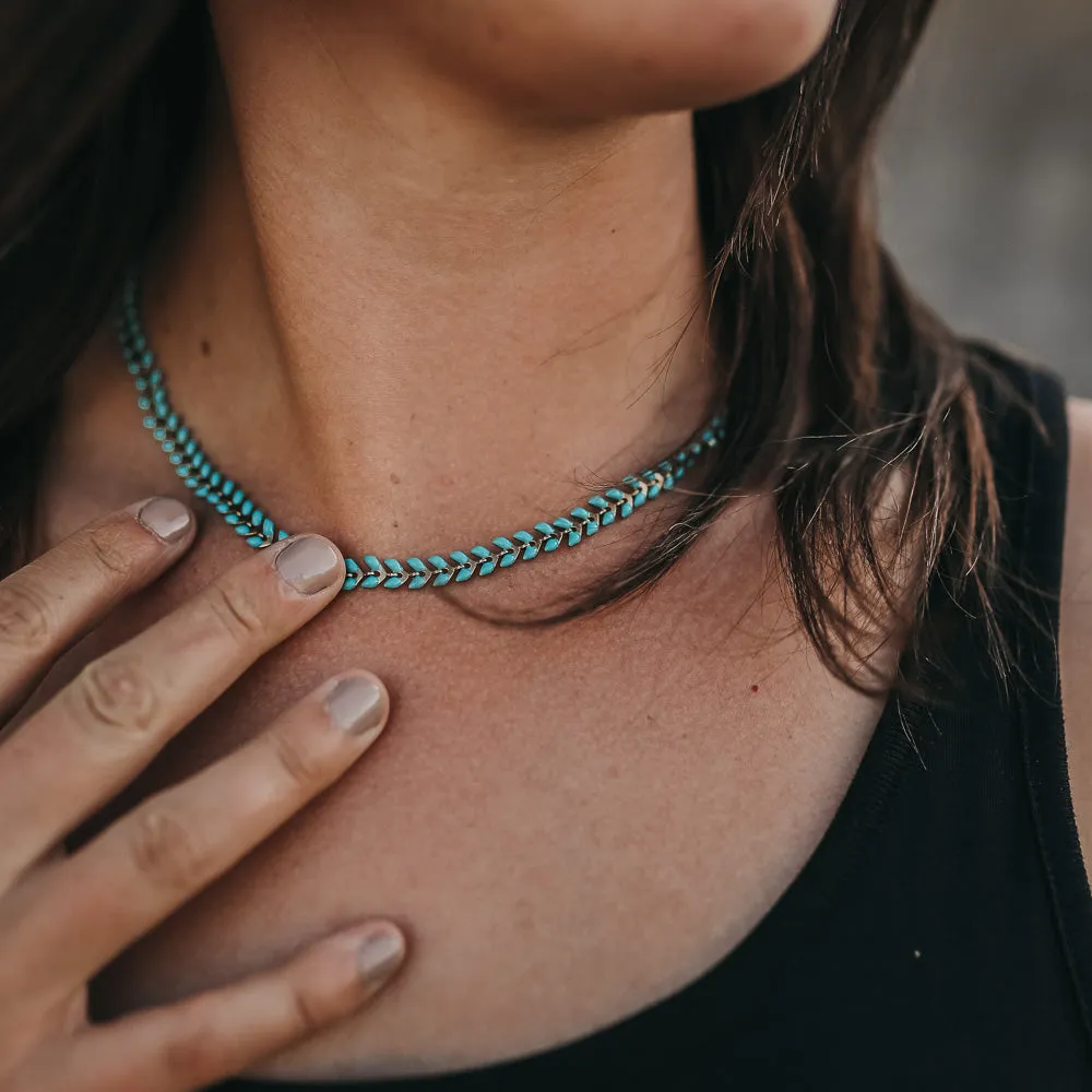 Turquoise Fishtail Necklace