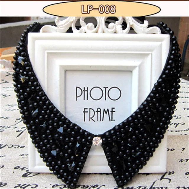 Victorian Crystal Choker Necklace Black Lace Choker Collar Vintage Women Wedding Jewelry Necklace Pendants Women Christmas Gift