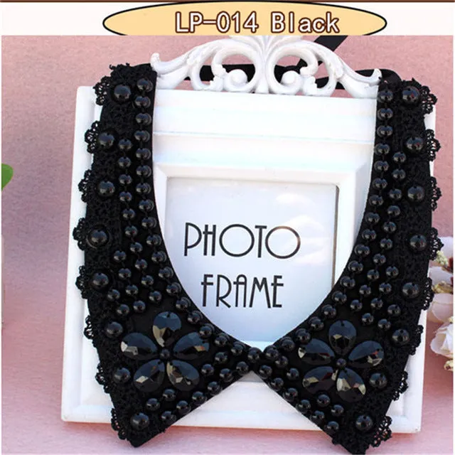 Victorian Crystal Choker Necklace Black Lace Choker Collar Vintage Women Wedding Jewelry Necklace Pendants Women Christmas Gift