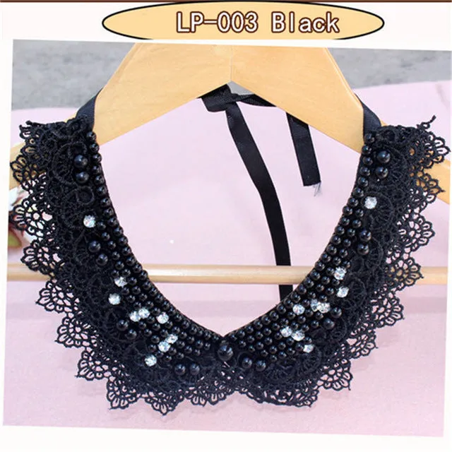 Victorian Crystal Choker Necklace Black Lace Choker Collar Vintage Women Wedding Jewelry Necklace Pendants Women Christmas Gift