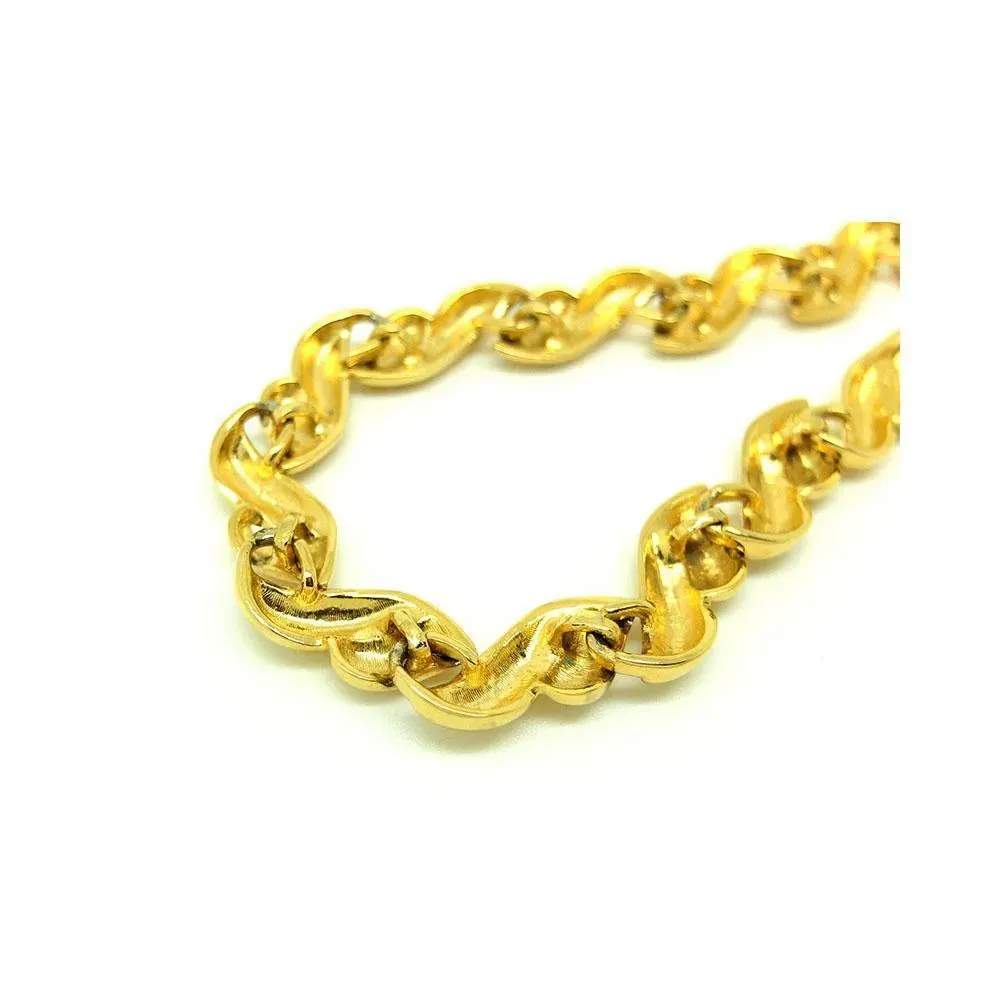 Vintage 1980s Napier Gold Chain Necklace