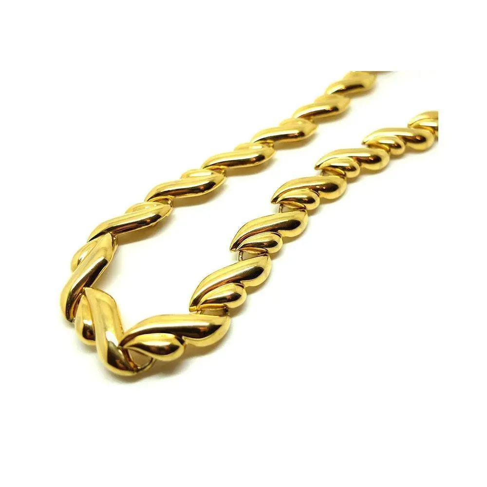 Vintage 1980s Napier Gold Chain Necklace