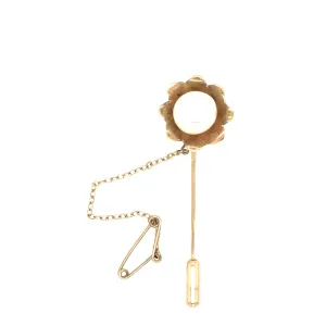 Vintage Pearl Stick Pin in 9ct Gold