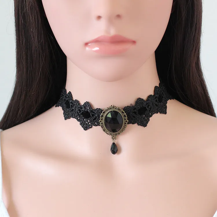 Women's Lace and Velvet  Necklace